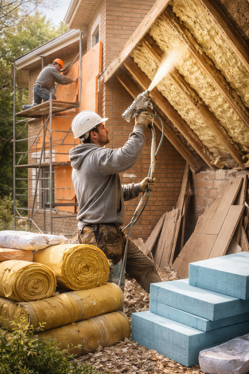 Утепление домов в Алапаевске под ключ от 4496 руб/м2 | Профессионально — ТепломастерЛпв