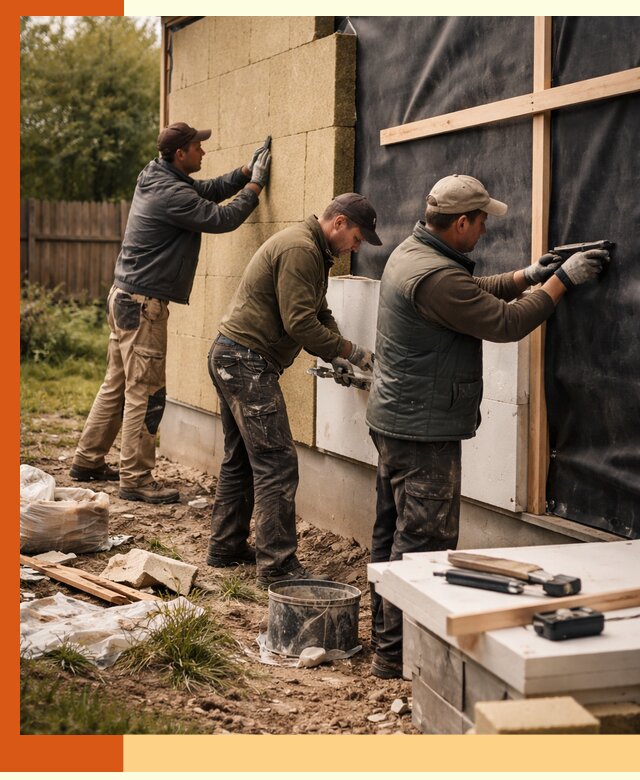 Утепление дачного дома под ключ в Алапаевске