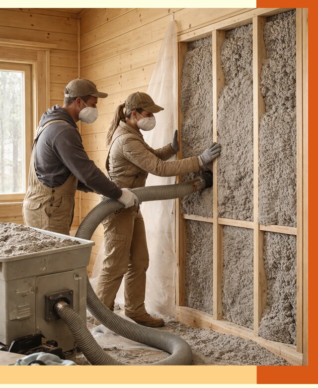 Утепление дачного дома эковатой в Алапаевске от 1552 руб./м2 — комплексно, ТепломастерЛпв