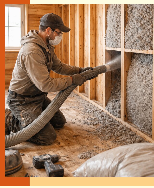 Утепление дачного дома эковатой в Алапаевске — быстро и надёжно