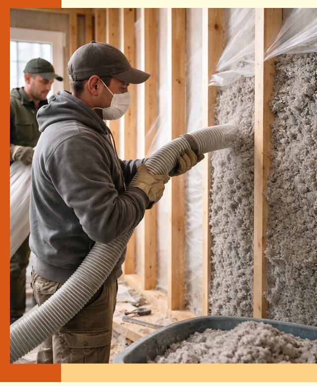 Утепление каркасного дома эковатой в Алапаевске — качественно и надолго