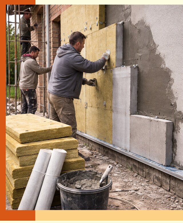 Утепление кирпичного дома под ключ в Алапаевске