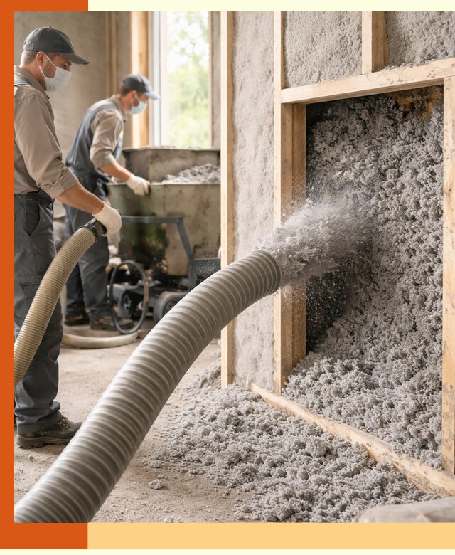 Утепление коттеджа эковатой в Алапаевске с гарантией качества