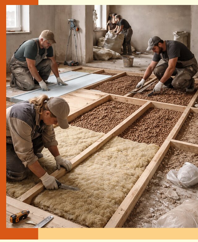 Утепление перекрытий жилых и промышленных зданий в Алапаевске