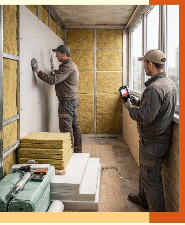 Утепление балкона в Алапаевске от 4817 руб. под ключ | ТепломастерЛпв