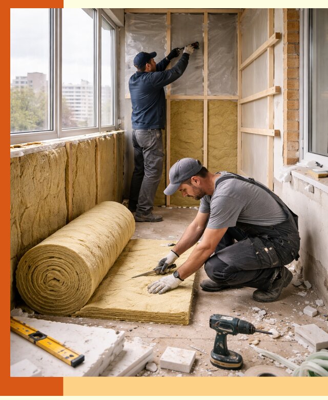 Утепление балкона под ключ в Алапаевске качественно и быстро