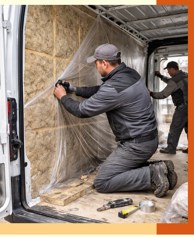 Утепление фургона в Алапаевске от 17663 руб/м2 — утепление фургона ППУ и кузова | ТепломастерЛпв