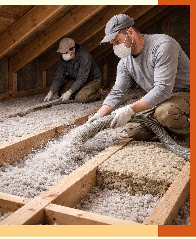 Заполнение полостей чердачного перекрытия в Алапаевске от 4817 руб. | ТепломастерЛпв