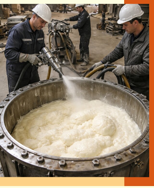 Заливка ППУ в емкости в Алапаевске от 7761 руб. — утепление емкости под ключ | ТепломастерЛпв