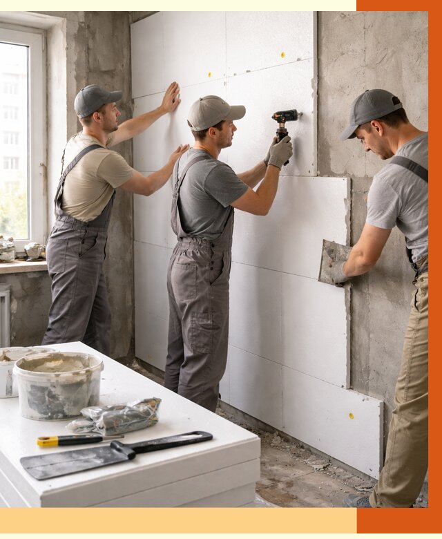 Утепление пенопластом домов и стен в Алапаевске от 1980 руб. — ТепломастерЛпв