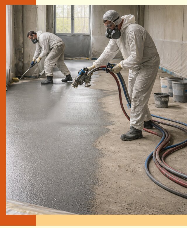 Гидроизоляция полимочевиной полов и конструкций в Алапаевске