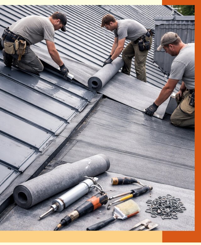 Гидроизоляция металлической кровли полимочевиной в Алапаевске от 9099 руб. | ТепломастерЛпв